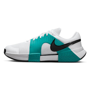 Men`s Zoom GP Challenge 1 Tennis Shoes White and Black Footwear Nike