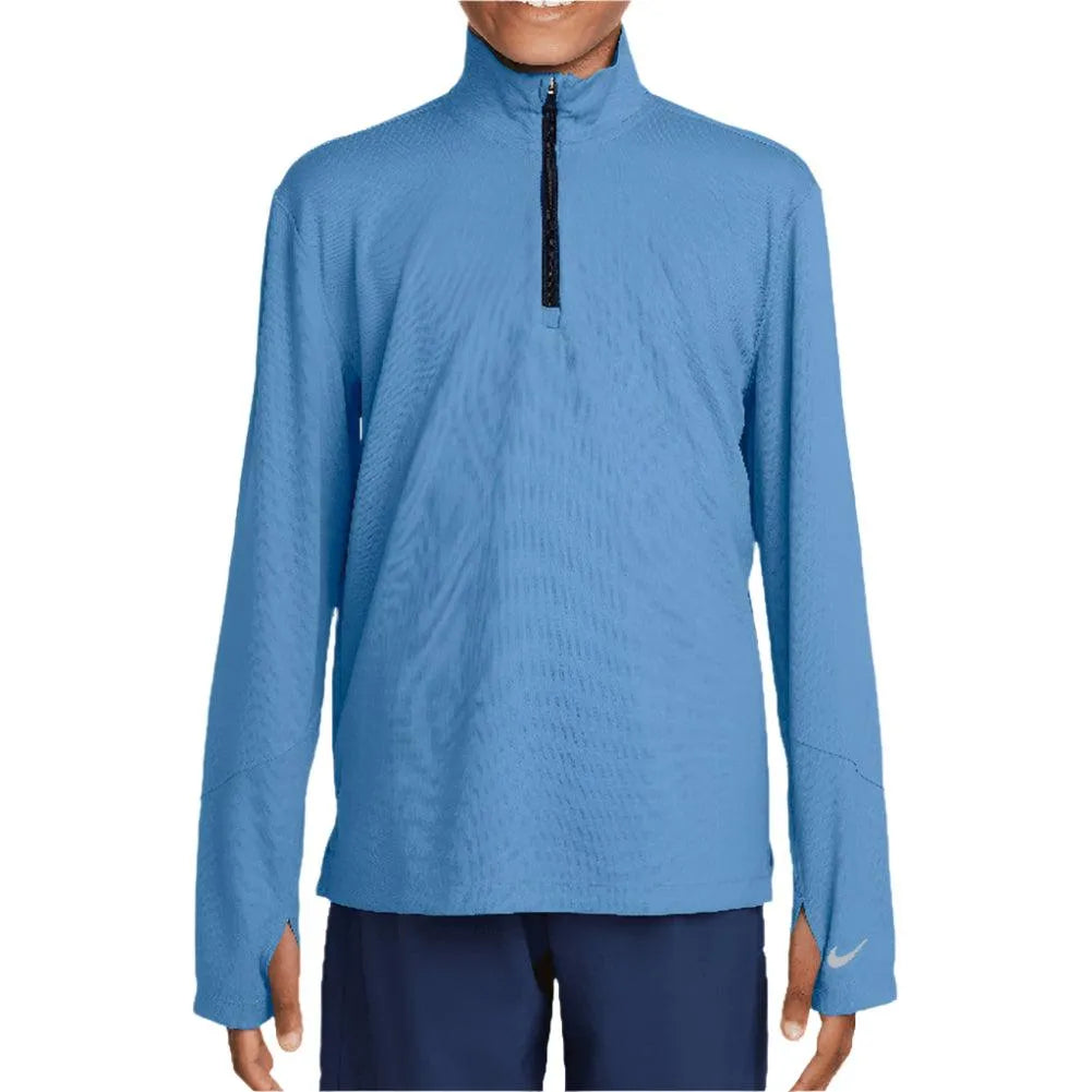 Boys' Dri-Fit Multi Long Sleeve Half Zip Tennis Top
