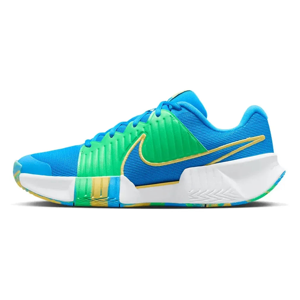 Men's Challenge GP Pro Pickleball Shoes Blue Hero and Green Shock