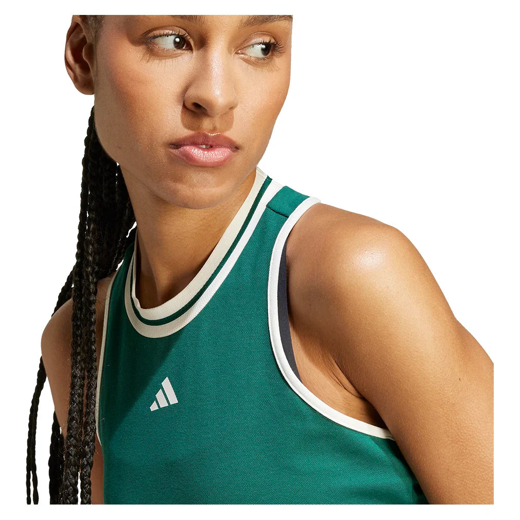 Women`s Heritage Classic Tennis Tank Collegiate Green Apparel Adidas