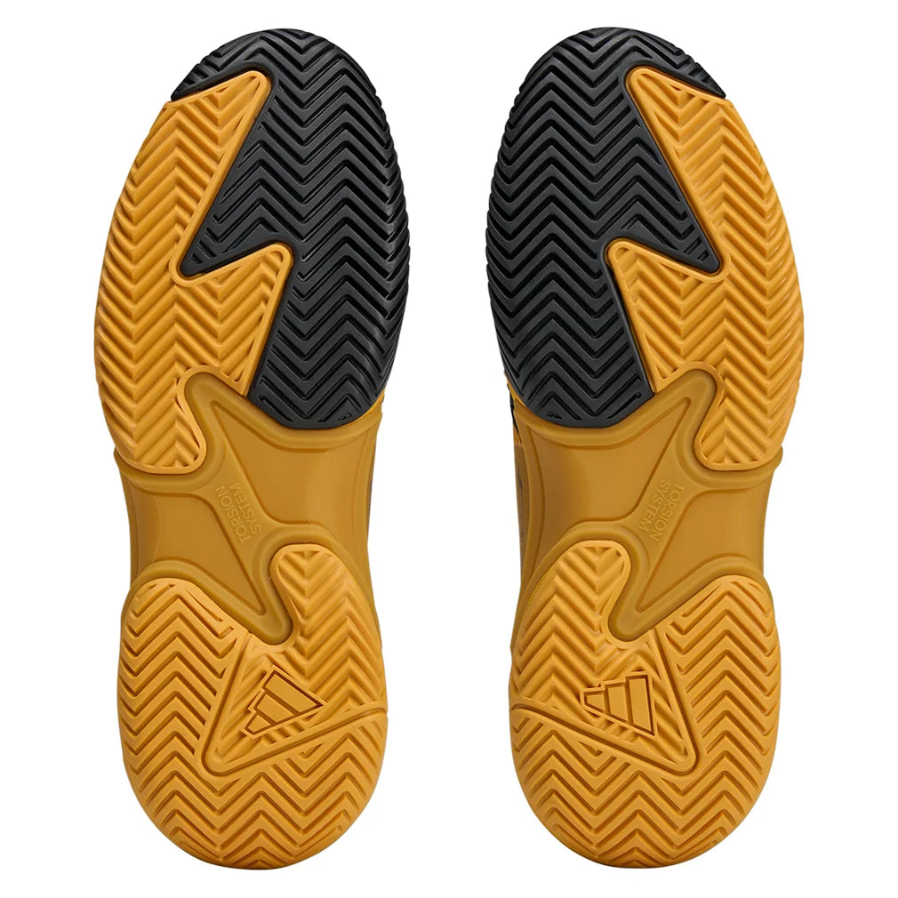 Men`s Y-3 Barricade 13 Tennis Shoes Collegiate Gold and Black Footwear Adidas