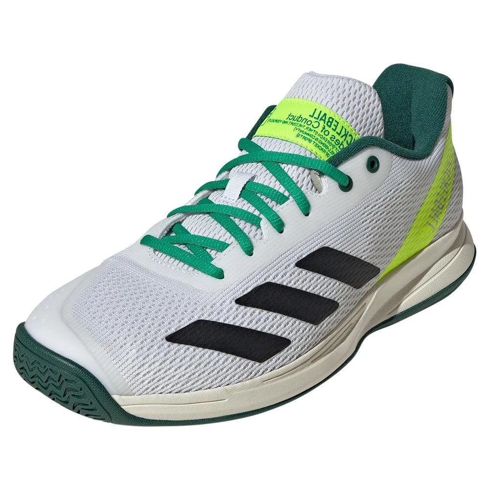 Men's Courtflash Pickleball Shoes Core Black and Collegiate Green