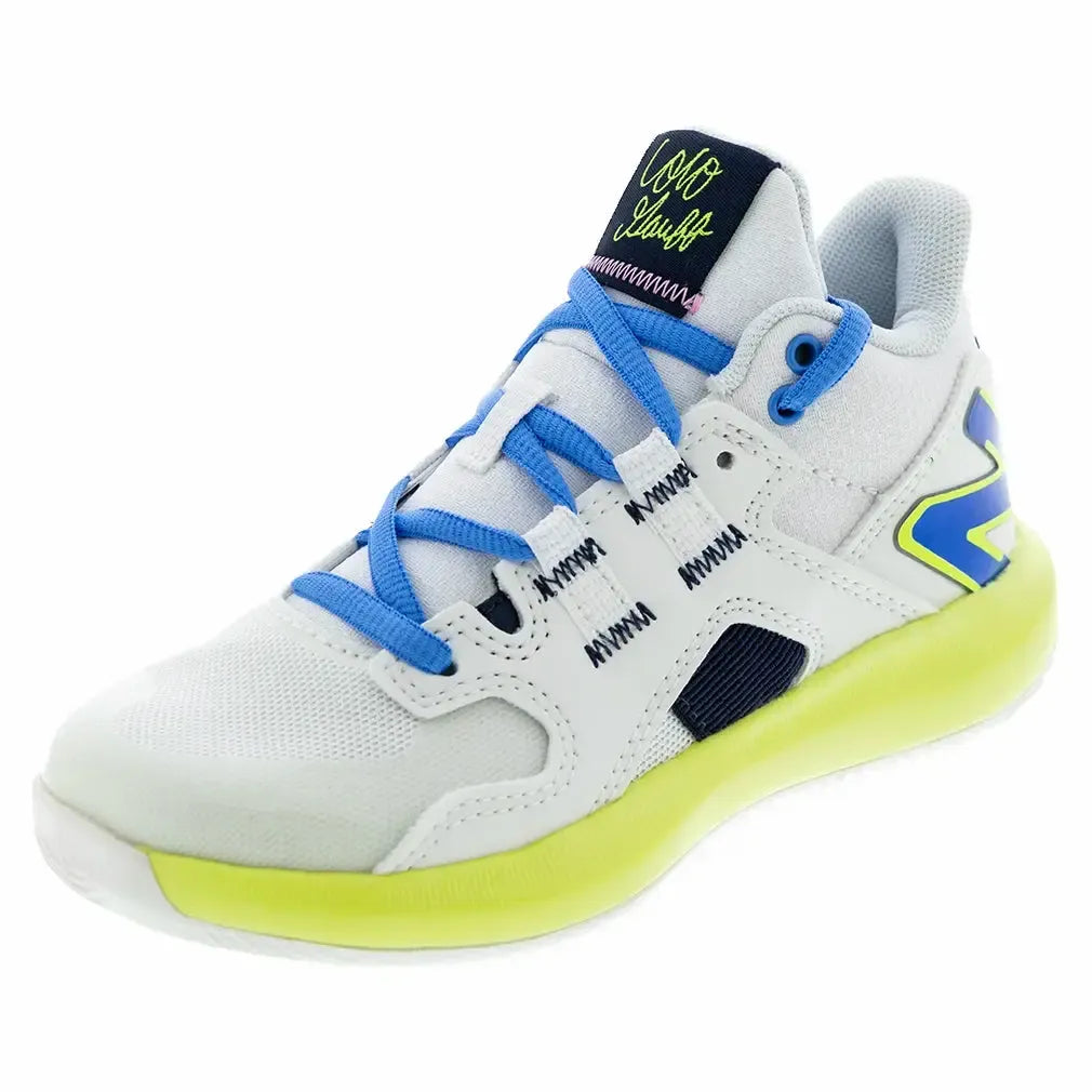 Juniors' Coco CG1 Tennis Shoes White and Hi-lite