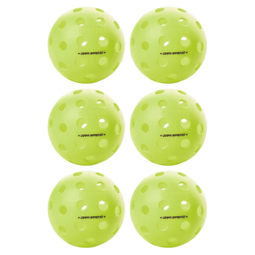 Fuse G2 Outdoor Pickleballs Neon 6-Pack
