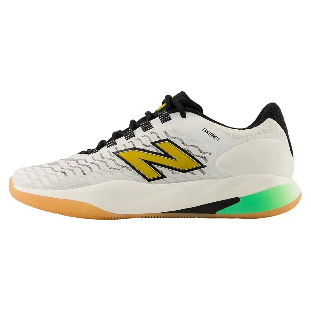 Men's Fresh Foam X CT-Rally v2 D Width Tennis Shoes White and Metallic Gold