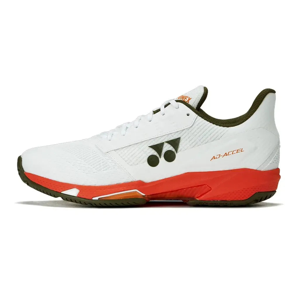 Men's AD-ACCEL Tennis Shoes White and Orange