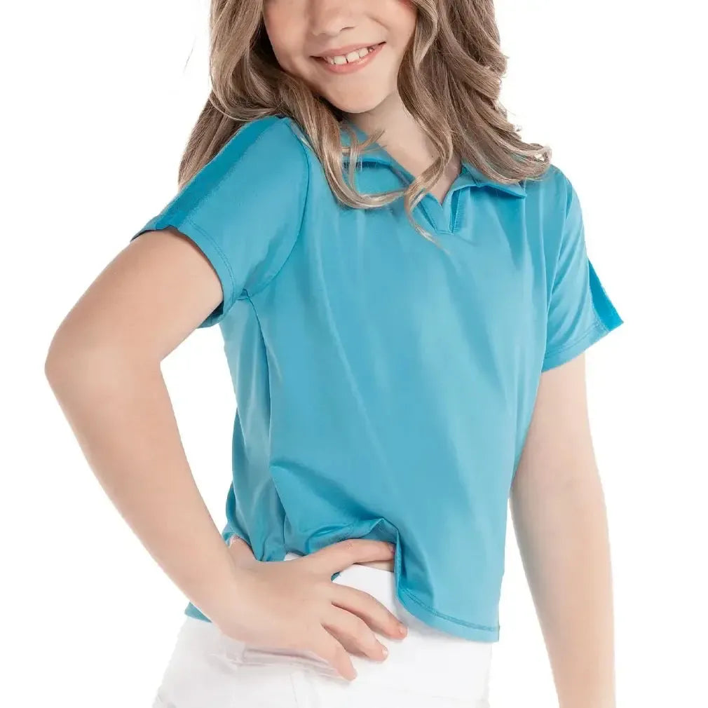 Girls' Cropped Tennis Polo
