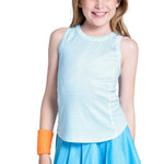 Girls` Victory Streak Tennis Tank Ocean Apparel Lucky In Love