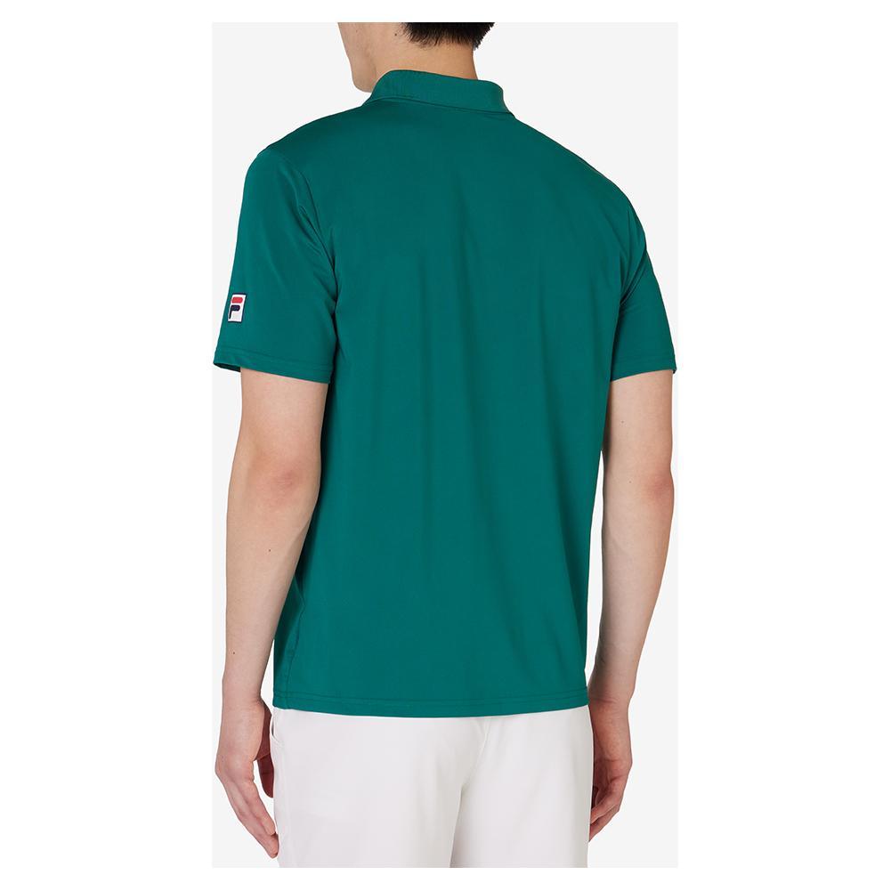 Men's Short Sleeve Tennis Polo Malachite Apparel Fila