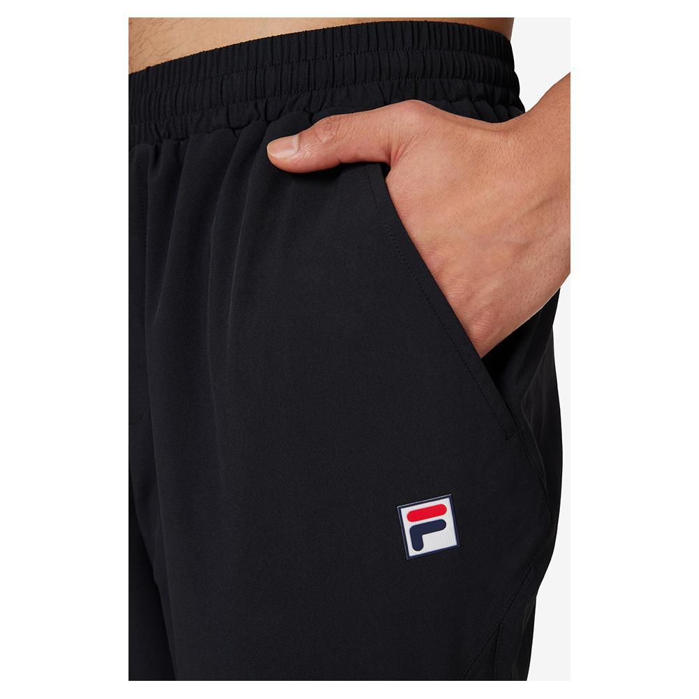Men's Woven Court Tennis Track Pant Black Apparel Fila