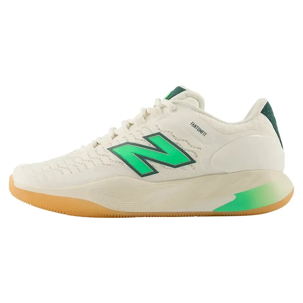 Women's Fresh Foam X CT-Rally v2 B Width Tennis Shoes Sea Salt and Lime Leaf