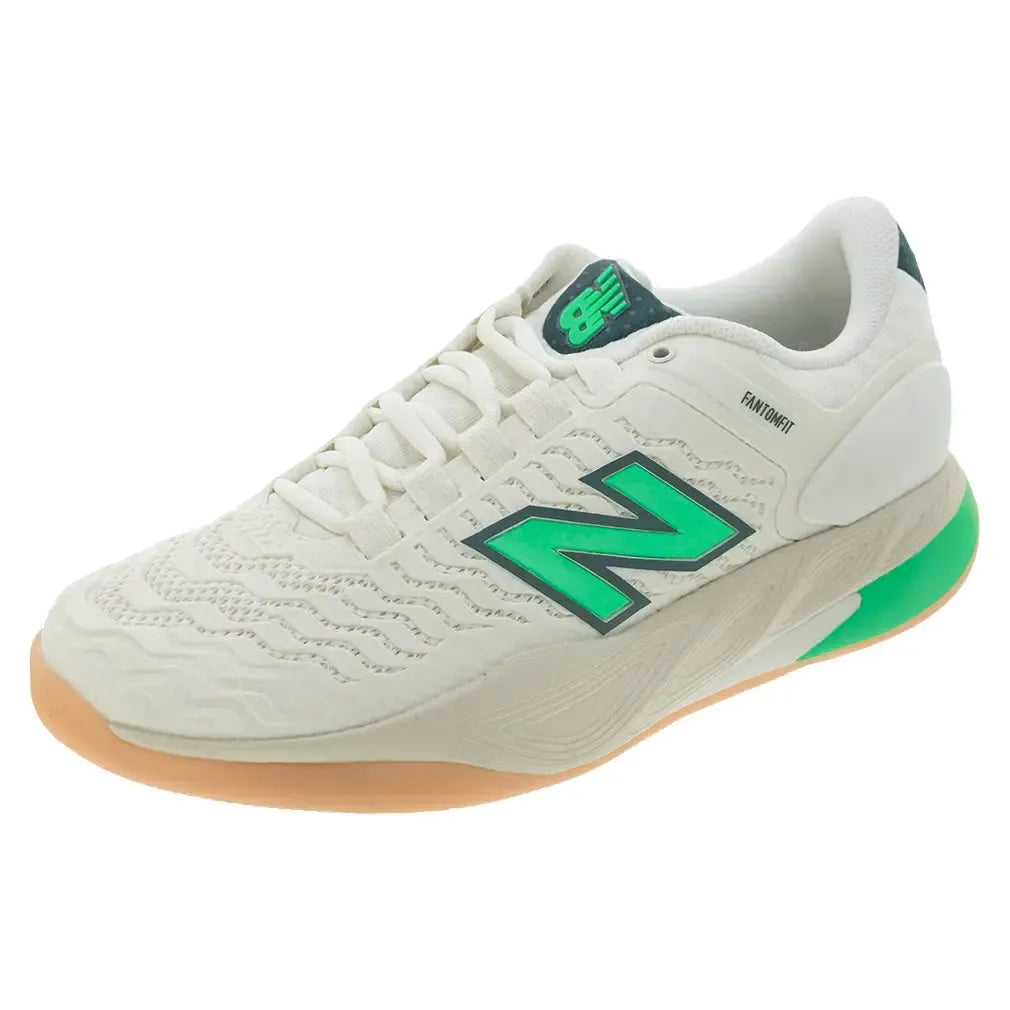 Women's Fresh Foam X CT-Rally v2 D Width Tennis Shoes Sea Salt and Lime Leaf