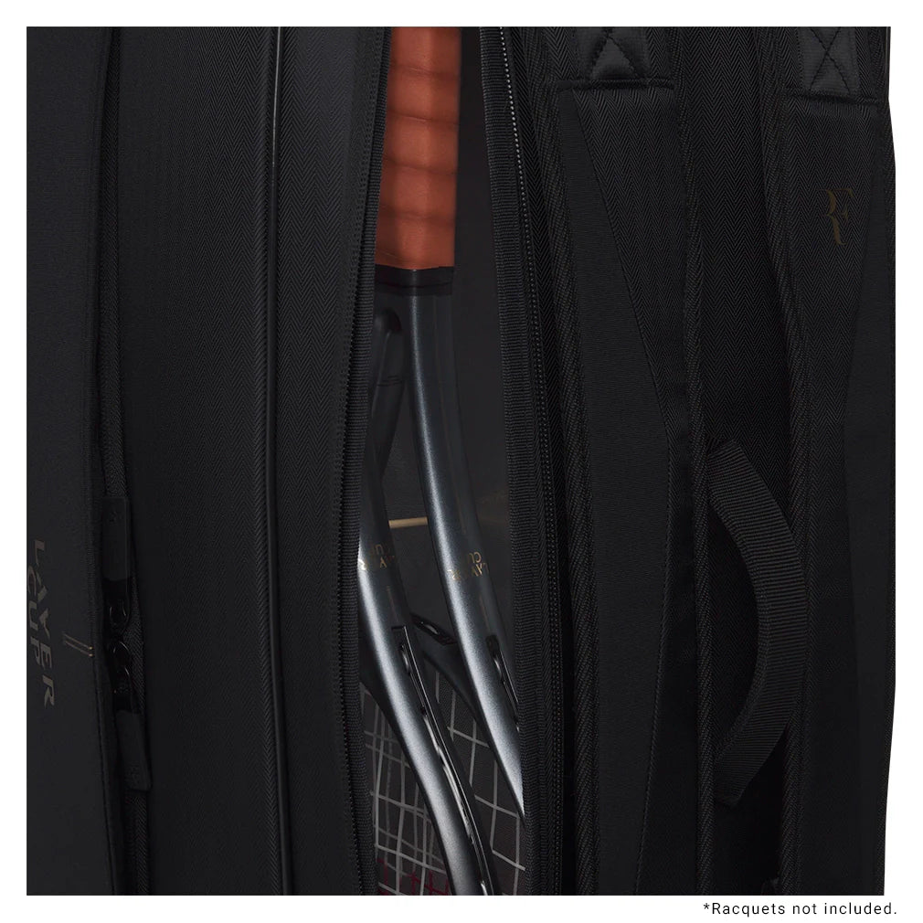 Laver Cup 2025 RF Tournament 9 Pack Tennis Racquet Bag Black Bags Wilson