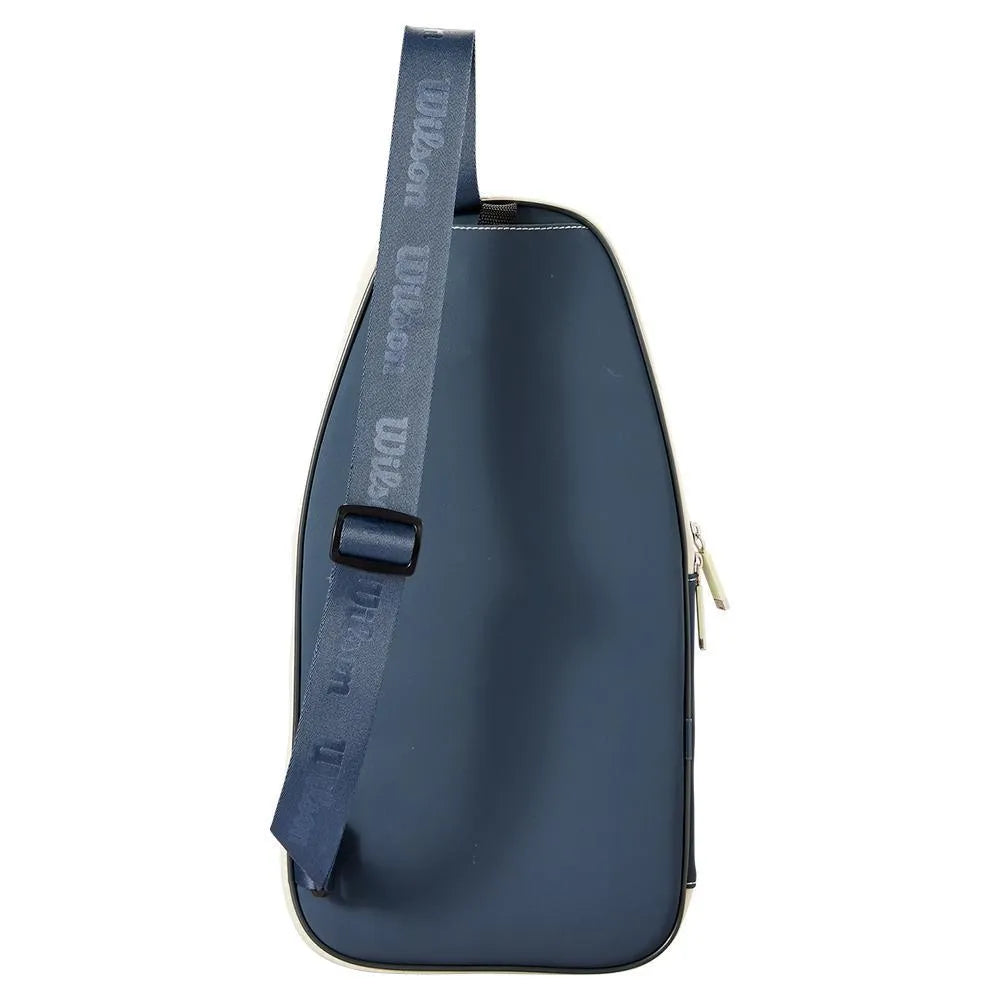 Soft Full Cover Pickleball Bag Blue and Cream