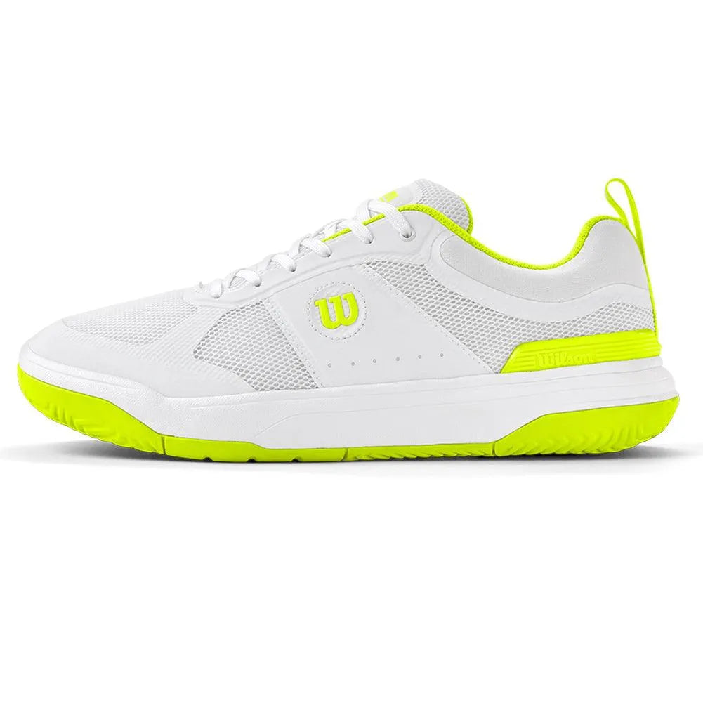Men's Pickle Pro Pickleball Shoes White and Safety Yellow