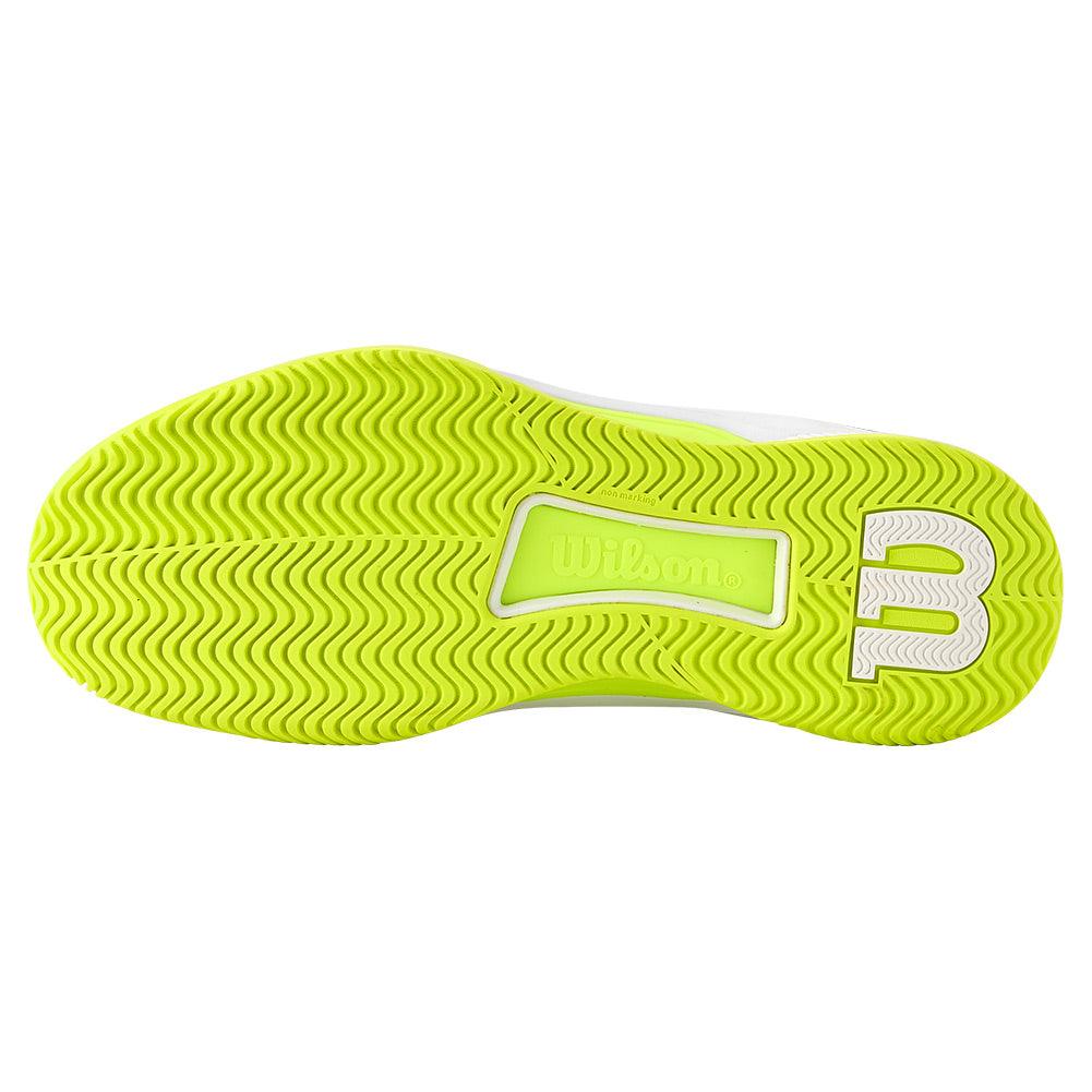 Women`s Intrigue Tour Oz Tennis Shoes White and Safety Yellow Footwear Wilson