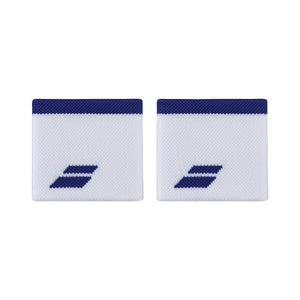 BABOLAT LOGO White Blue Wristband Accessories Babolat