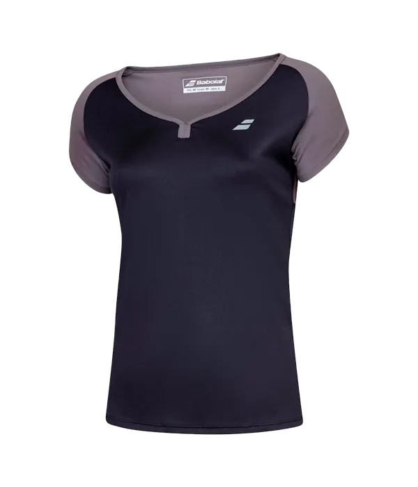 Camiseta Babolat Cap Sleeve Top Mujer Negro