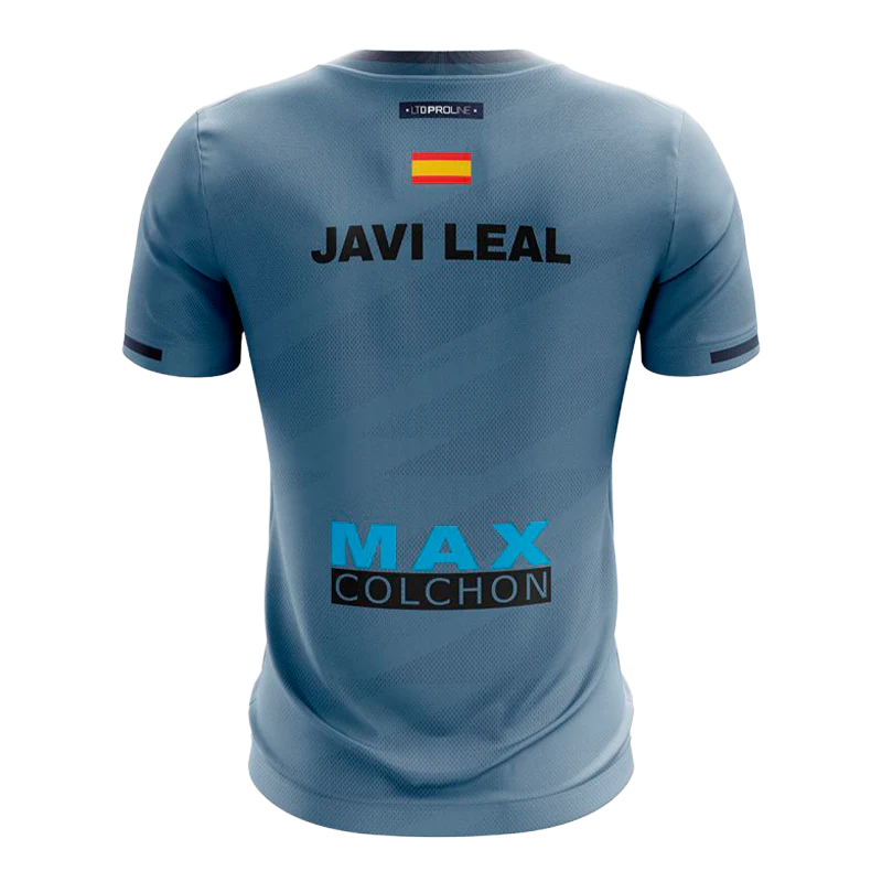 Camiseta Bullpadel Prior Javi Leal Azul Atómico Vigore 2026