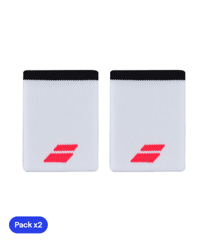 Babolat Jumbo Blancas Logo Red (Pack x2) Wristband Wristband Babolat