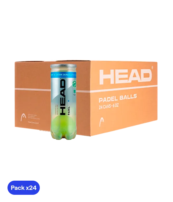 Cajón Pelotas HEAD Padel Pro+ (pack x 24)