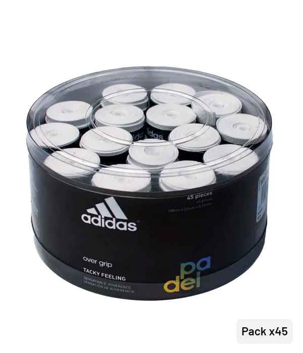 Tambor Overgrips Adidas Perforado Blanco (x45)